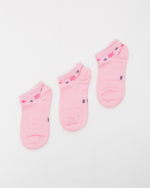 Носки-следики хлопковые ТОД 20185 розовые (3 шт)